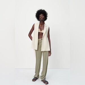 Zara The Francoise Full Length Straight Leg Trouser